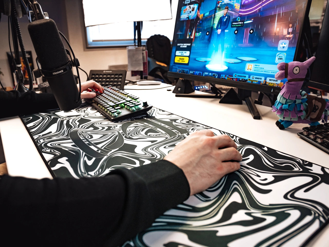 Tapis de souris XL blanc